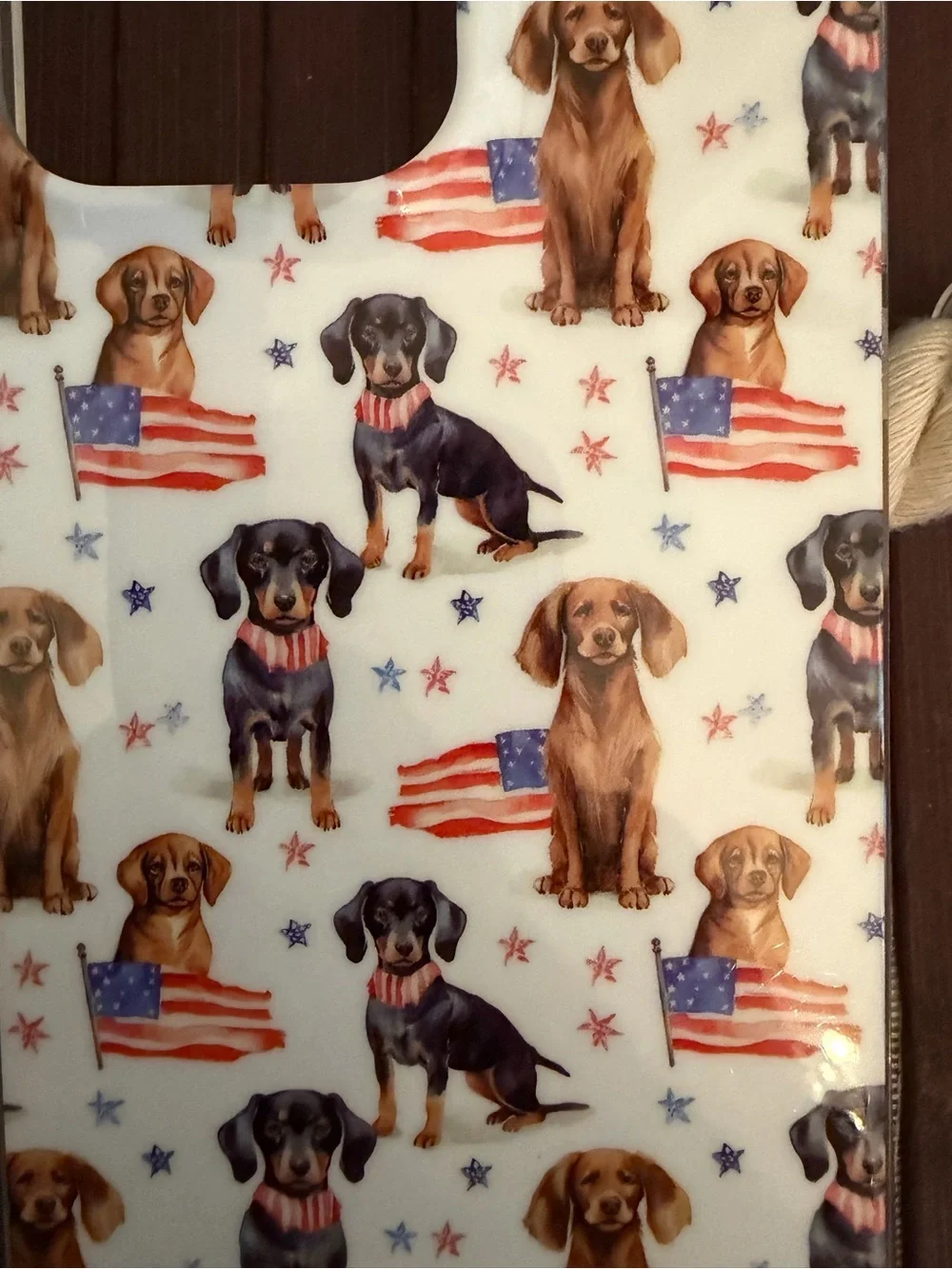 Poppy Patriotic Dogs iPhone 15 Pro Max Case w/ MagSafe